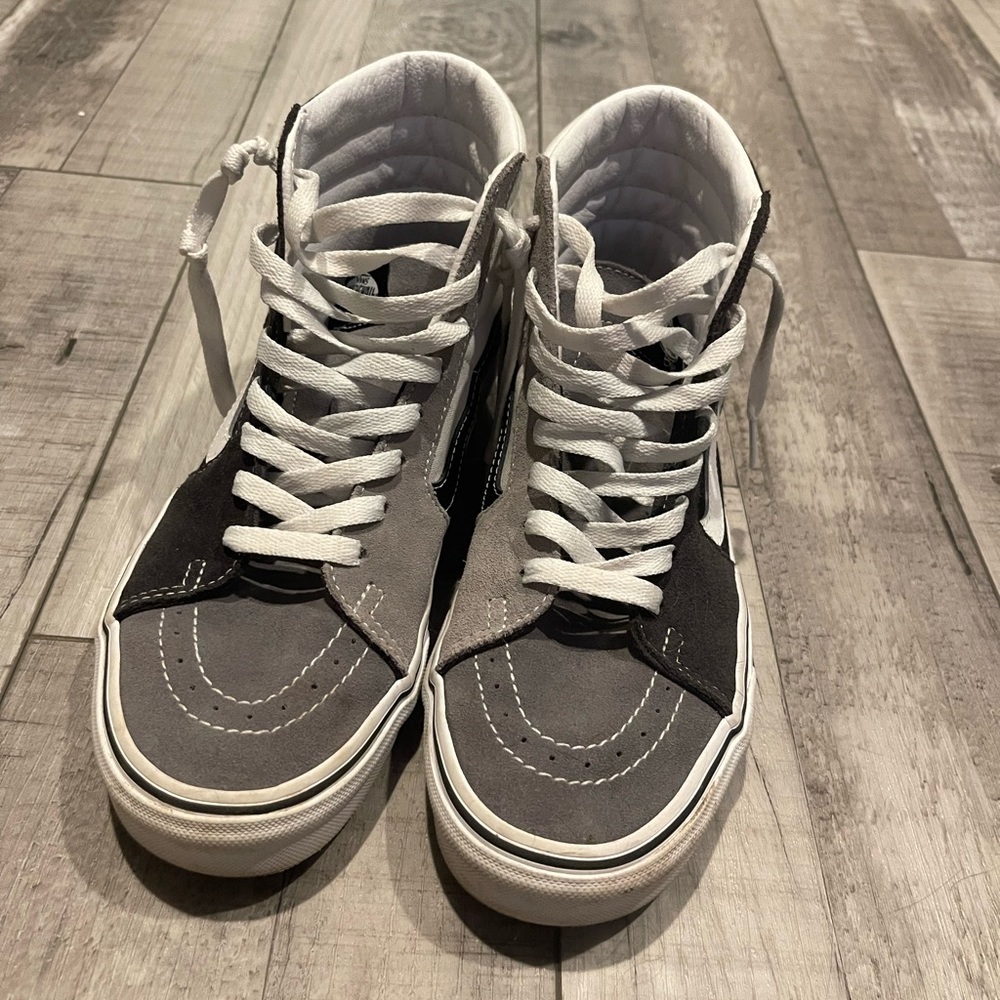 Gray Multicolor Hightop Vans